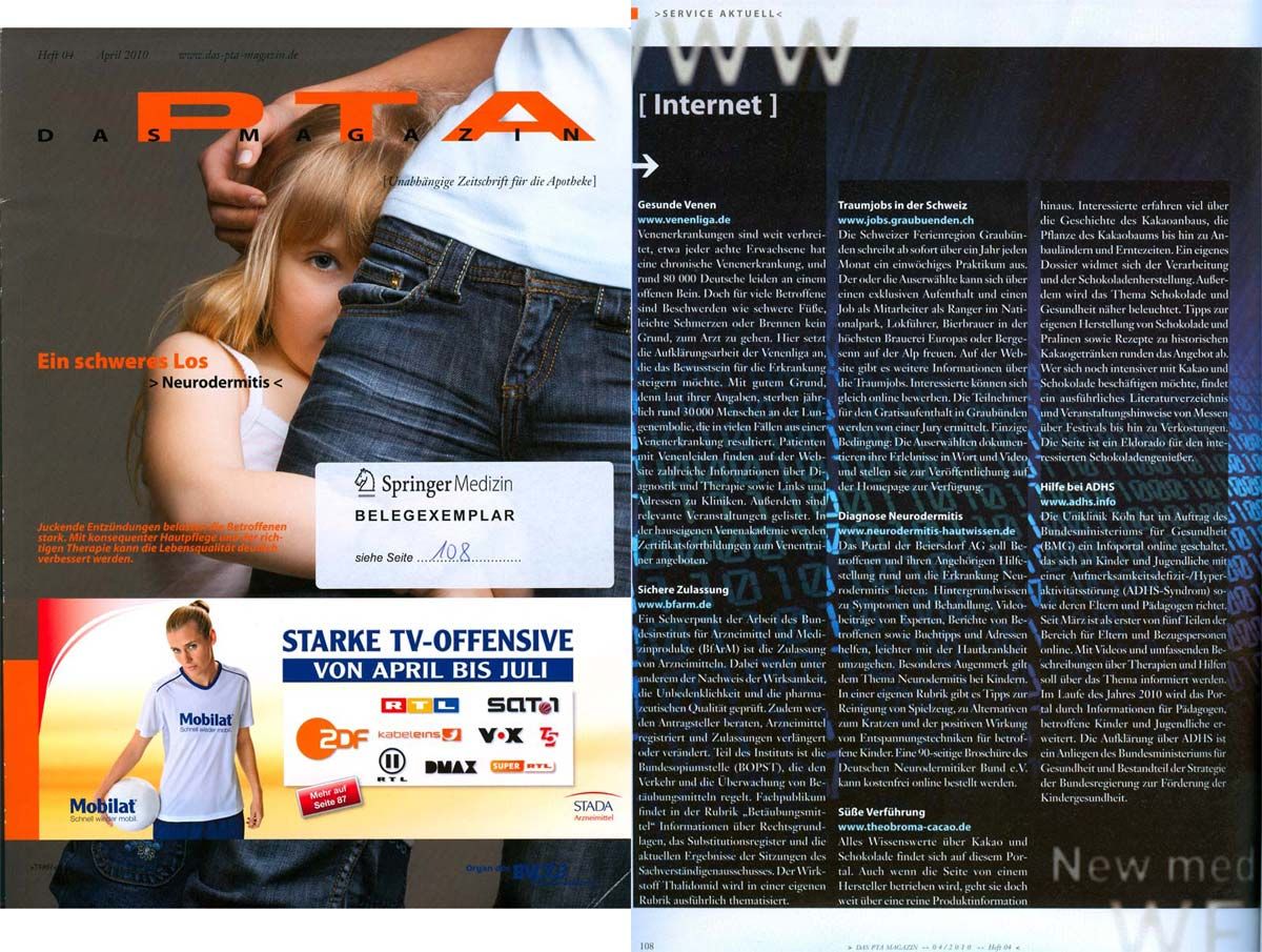 PTA Magazin, April 2010 PTA Magazin, April 2010