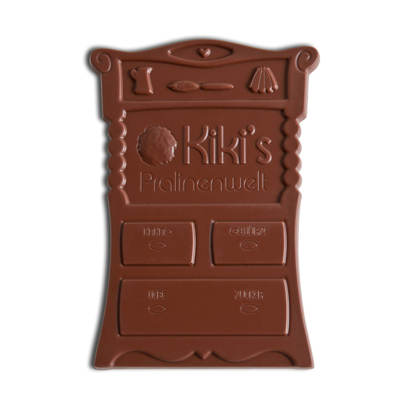 Kiki's Vollmilch Schokolade mit feinem Waffelgebäck, unverpackt