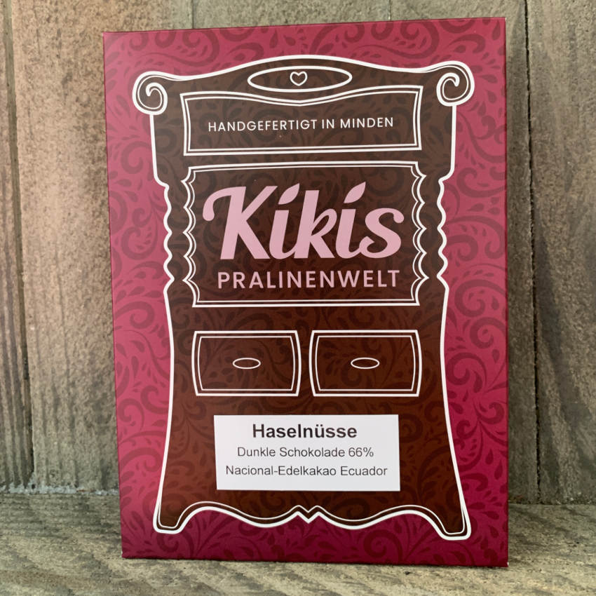 Kiki's Edelbitter Schokolade mit Haselnüssen