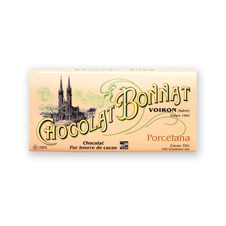 Porcelana 75% Grands Crus Du Cacao von Bonnat 100g Tafel
