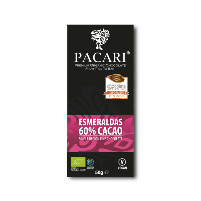 Esmeraldas - Ecuador- Bio Schokolade Pacari / Paccari 60% Kakao