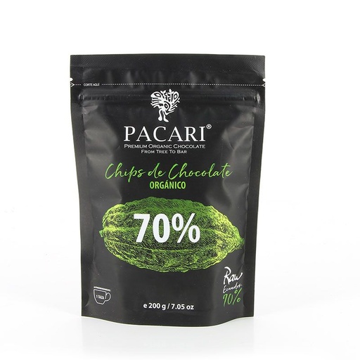 [141145] 200g Bio Roh-Kuvertüre 70% Paccari