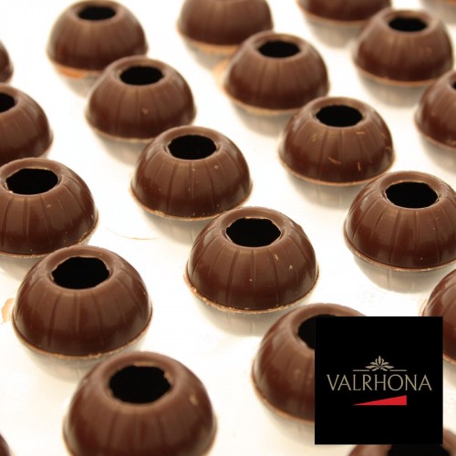 [hohlkugeln-zartbitter-valrhona] Trüffel-Hohlkugeln Zartbitter von Valrhona