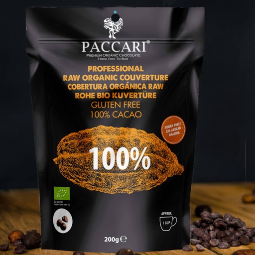 [pacari-roh-kakaomasse] Bio Roh-Kuvertüre 100% Kakaomasse von Pacari / Paccari