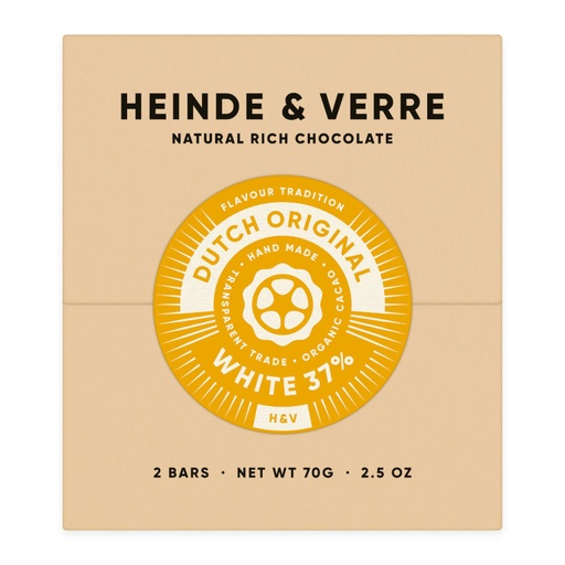 [170399] Dutch Original Weiße Schokolade Lemon 37% 70g von Heinde & Verre